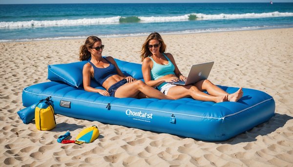 Matelas gonflable plage : confort et légèreté à emporter!
